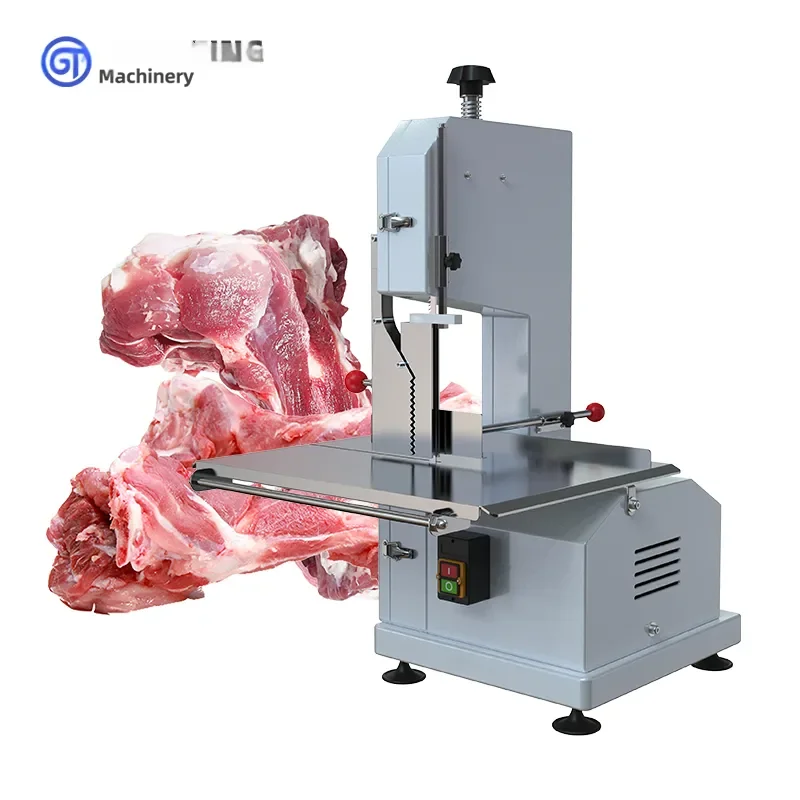 Commercial Kitchen Food Processing Machinery Meat Cutter Bone Saw for Butcher Shop Restaurant Heavy Duty Electric Meat Slicer