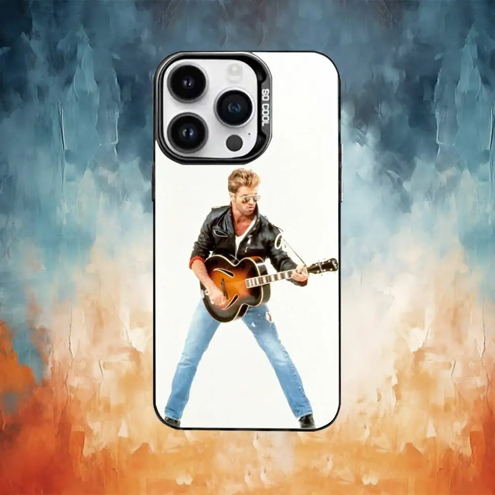 حافظة هاتف G-George M-Michael لهاتف iPhone17,16,15,14,13,12,11 Plus، Pro Max غطاء مقاوم للصدمات باللون الأسود غير اللامع #4