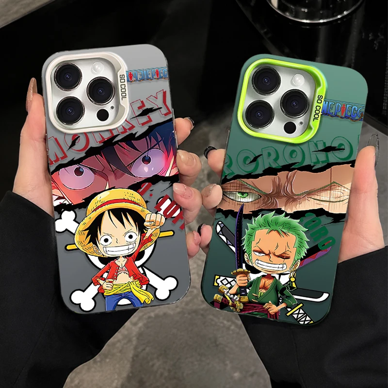 Chibi LUFFY ZORO Ripped Paper Manga Style Case for Samsung Galaxy S25 Edge S26 S24 S23 Ultra S22 S21 Plus FE A57 A37 A17 A07 4G