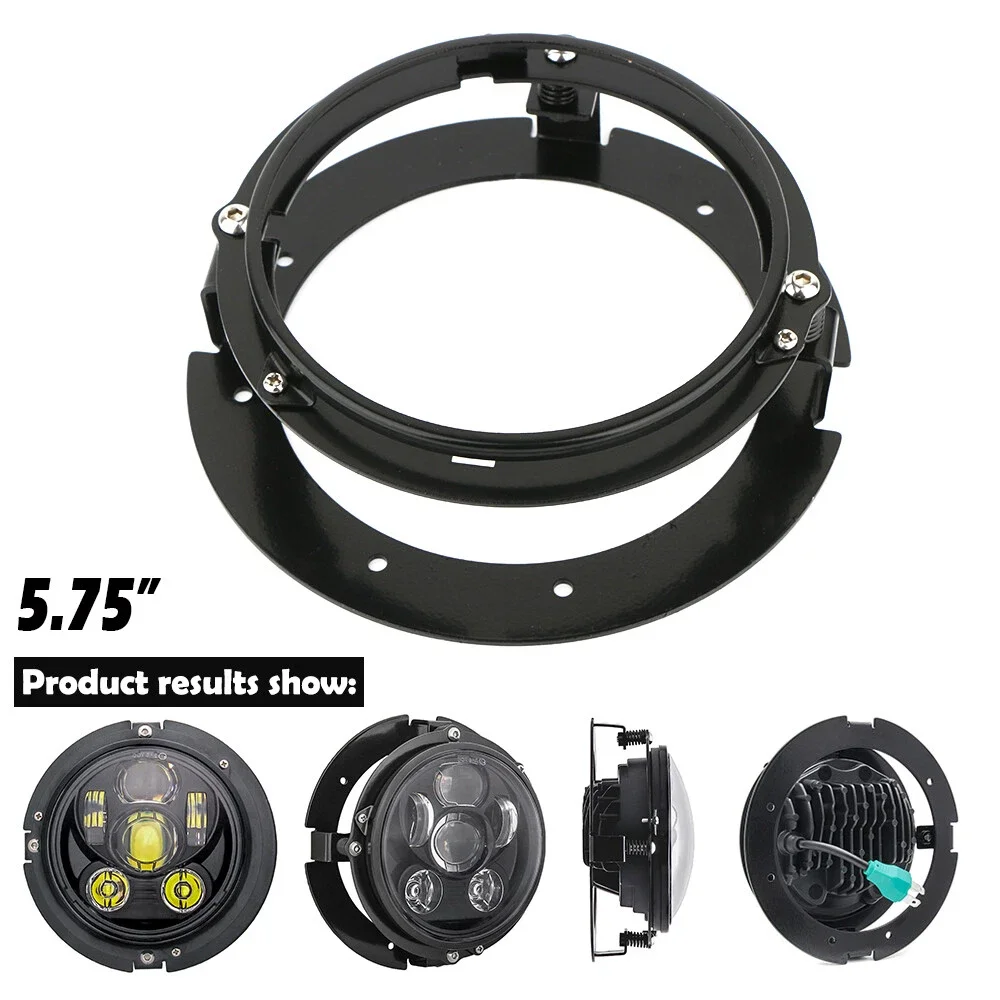 Suporte de Montagem para Farol Redondo de LED de 5,75 Polegadas (5 3/4") para Motocicletas e Carros - Peça Automotiva