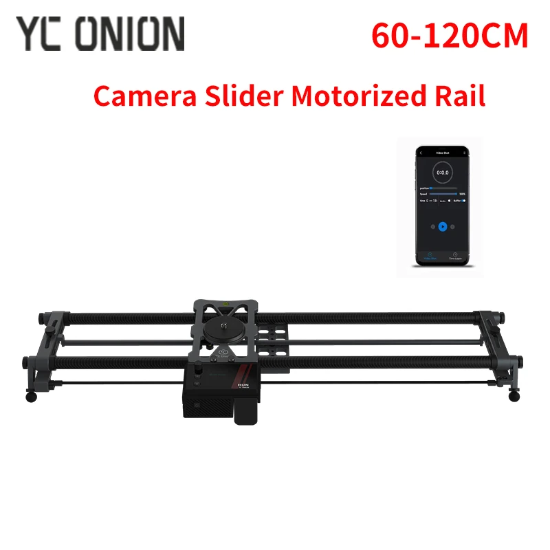 YC Onion Hot Dog 3.0 60-120CM Camera Slider Motorized Rail Dolly Low Noise Motor with App Control Camera Video Shooting