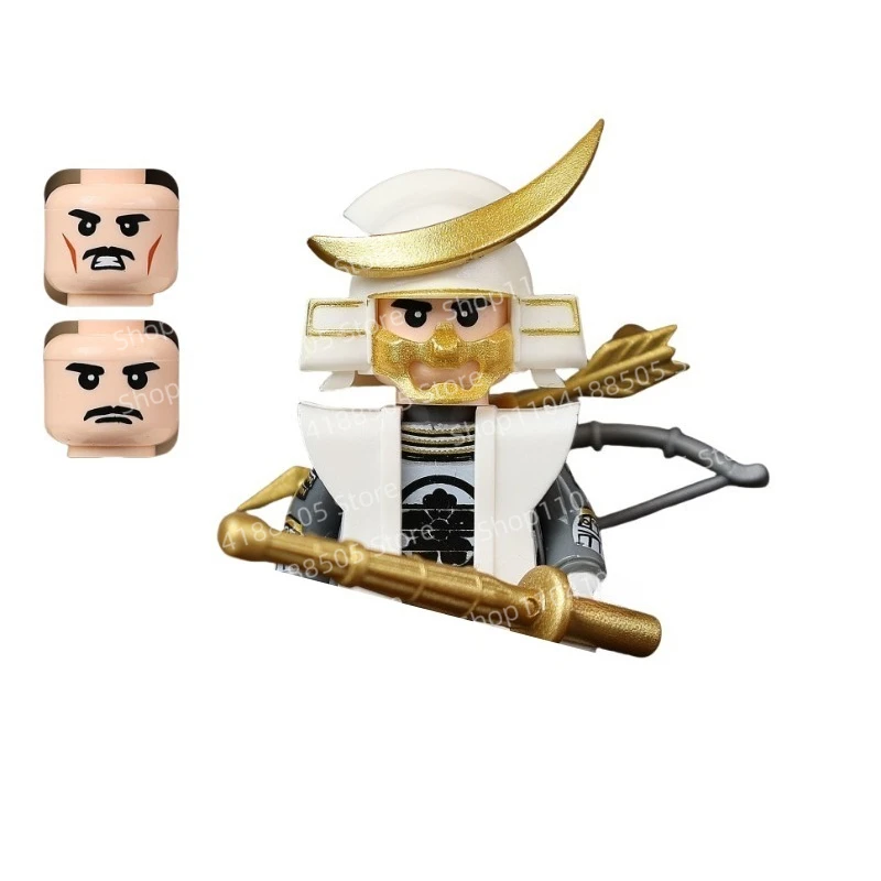 MOC Medieval Antique Japanese Samurai Knight Soldiers Military Third-party Building Blocks Dolls Assembled Toys Holiday Gifts