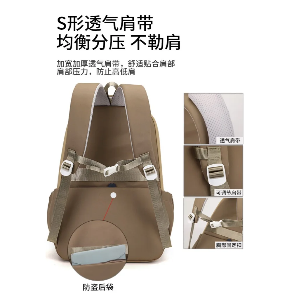 school bag Kids backpack water proof Preschool Ages 6-18 Spine protection Reduce the burden Large capacity