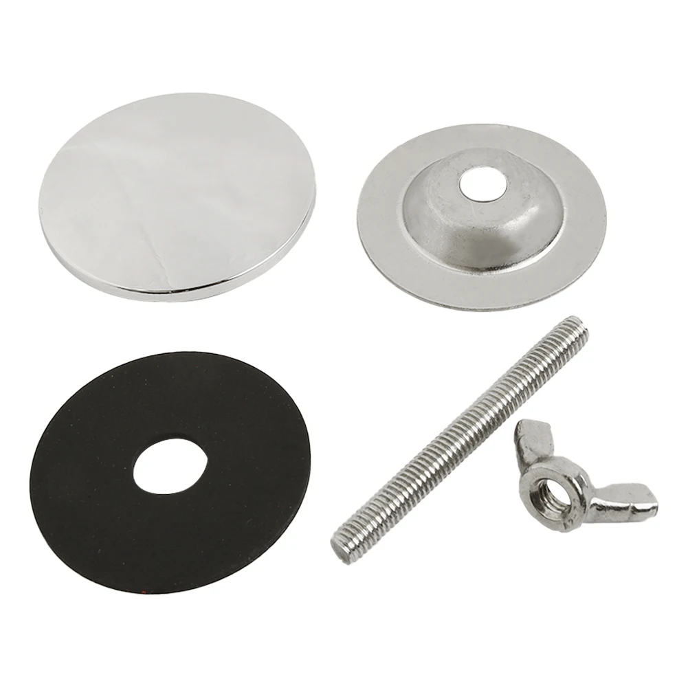 Pelindung lubang keran, 1 buah penutup lubang keran 2.3x2 inci Zinc Alloy dapur lubang keran lubang sabun Dispenser lubang dekorasi penutup