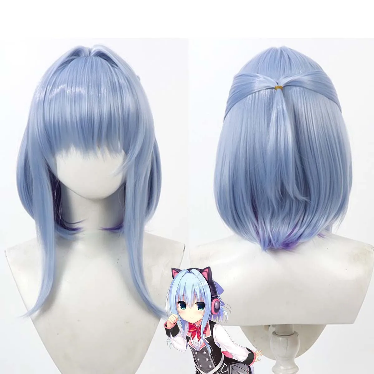 

Игра HAMIDASHI CREATIVE Nishiki Asumi Косплей Синий парик