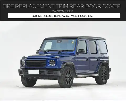 जी वैगन कार्बन फाइबर स्पेयर टायर रिप्लेसमेंट ट्रिम रियर डोर कवर बेंज W464 W463A के लिए फिट बैठता है 8 best sales w463a - №8