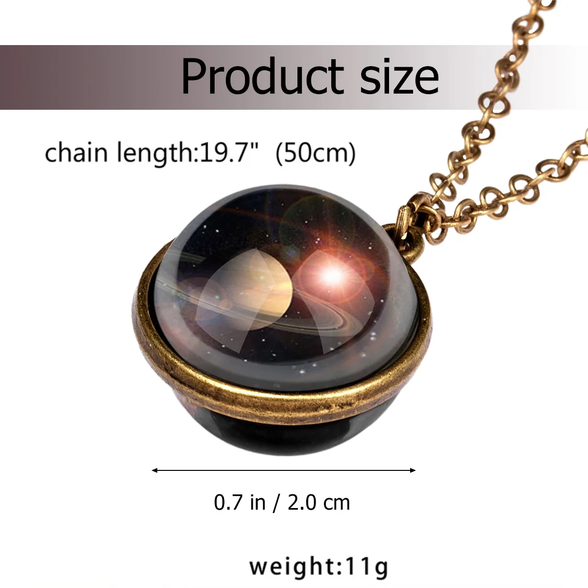 Pretty Woman Necklace Solar System Guardian Stars Trendy Necklaces for Women Retro