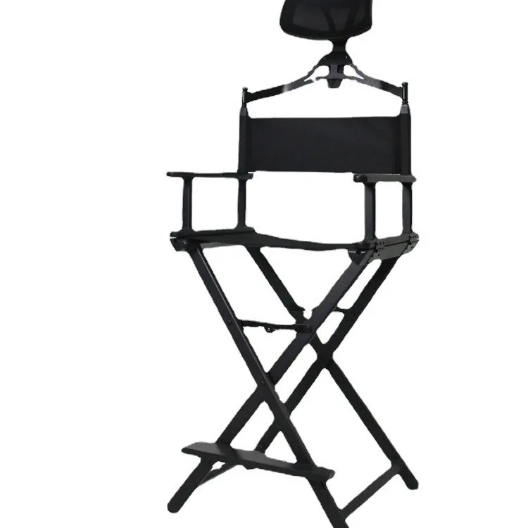 New Folding Chair, Home Aluminum Alloy Makeup Chair, Backrest Chair, Simple High Foot Director Leisure Portable Chair