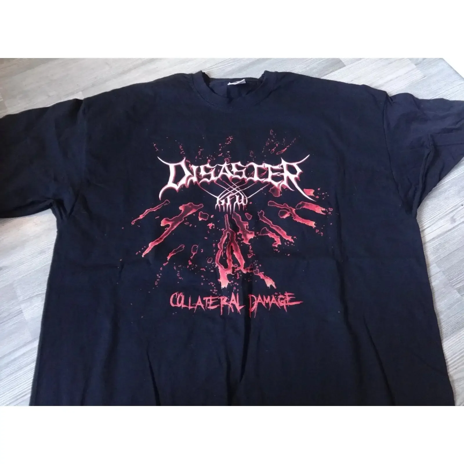 Disaster KFW Old Vintage T Shirt Death Metal Immolation Benediction Carcass Nasum vintage Washed homme Breathable Stylish