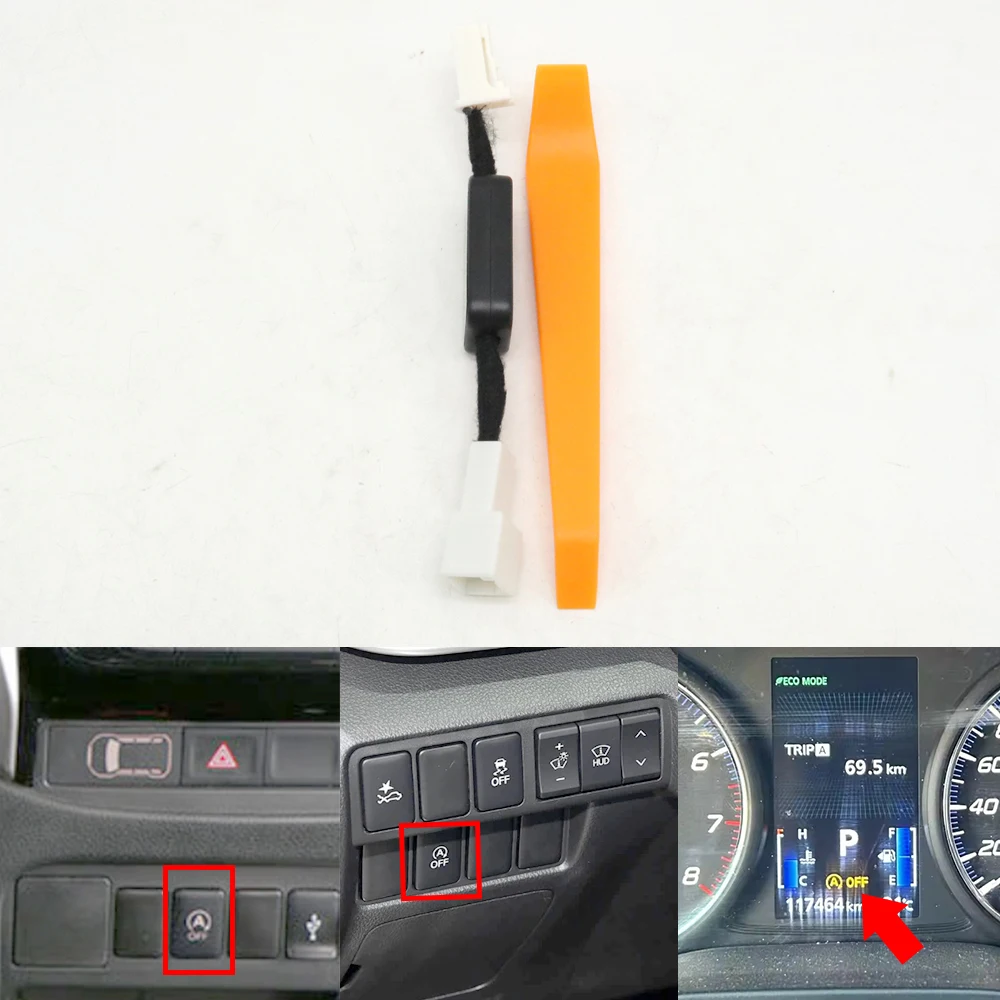 Auto Idle Start Stop Canceller Eliminator Engine OFF Delete Disable Cable Plug For Mitsubishi Eclipse Cross L200 Triton Xpander