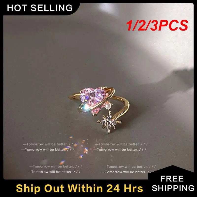 1/2/3PCS Fashion Ring Exquisite Craftsmanship Feminine Best Friend Gifts For Ring Ins Fashion There Must Be Ins Ring