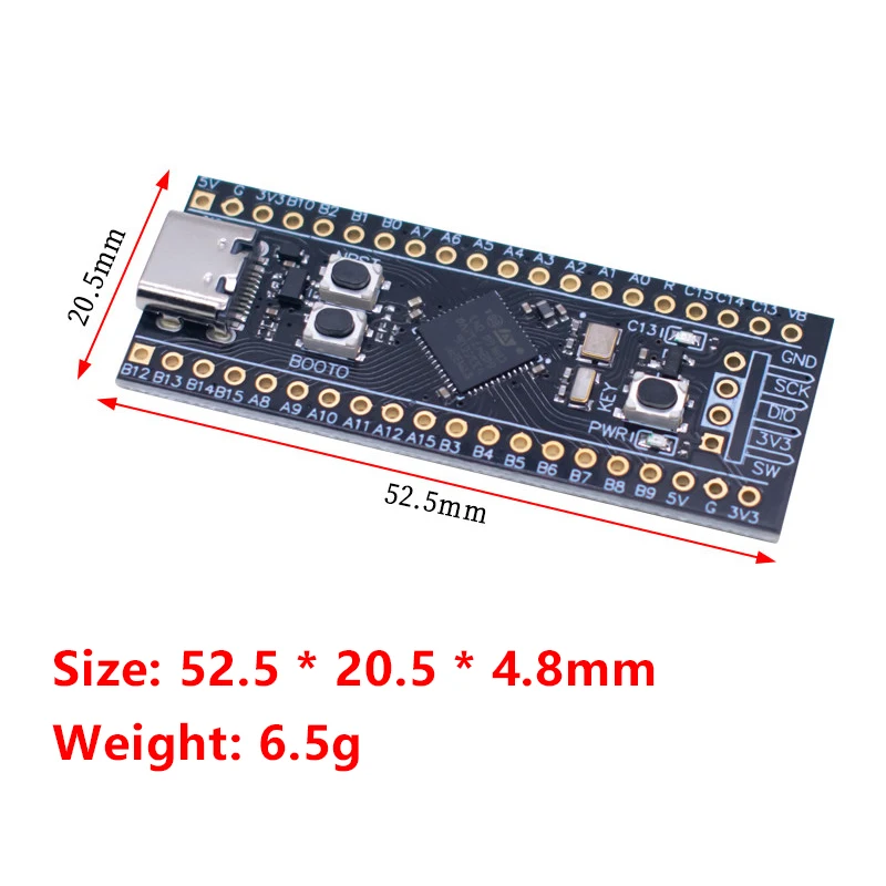 STM32F401STM32F401CCU6 ARM Cortex-M4 Core System Learning Development Board Module Type-C 256 Kbytes Flash Memory