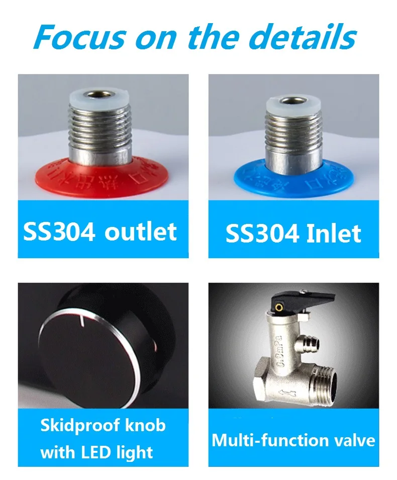 New square Family Applicable 304 Stainless Steel Water tank Water Basin Below the Water Storage Type Electric Heating