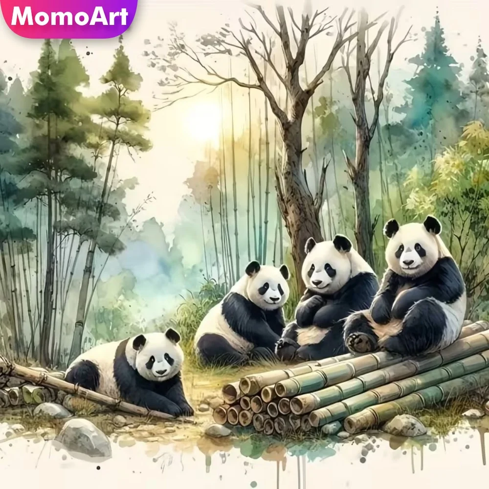 Momoart Panda Diamond Mosaic Animal Cross Stitch Craft Kit D