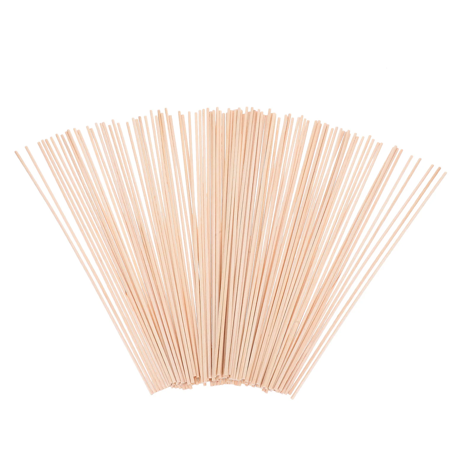 

100pcs Children Craft Materials 200X2X2Mm Unfinished Natural Wood Dowel Rods For Diy Wooden Sticks Crafting Educational Art