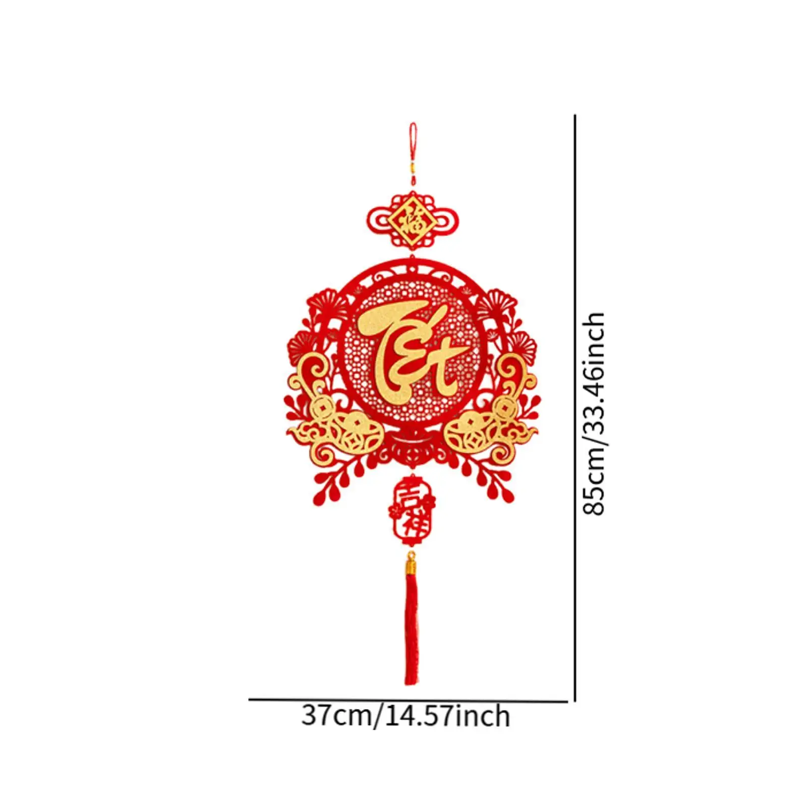 Festival Decorative Pendants Flocked Fabric Event Decoration Local Hanging Ceiling Party Decor for New Year 2026 view 6