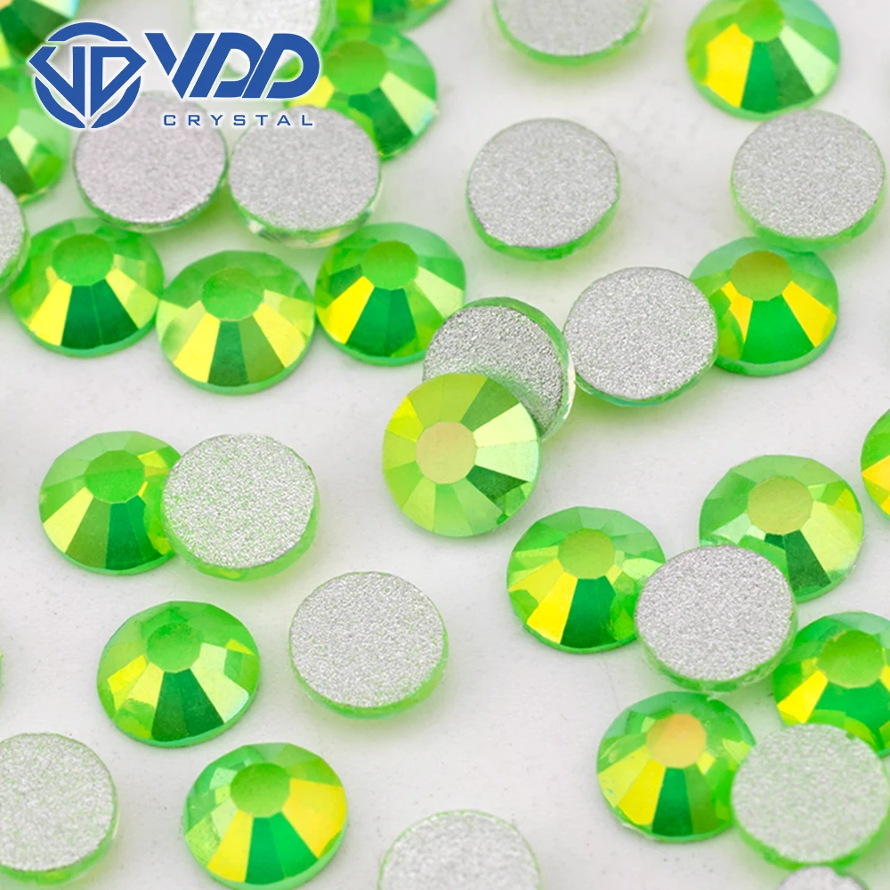 VDD Non-hotfix Rhinestones Gleam-Yellow High Quality Glass Crystal Flatback Strass Bright Stones YZ-481