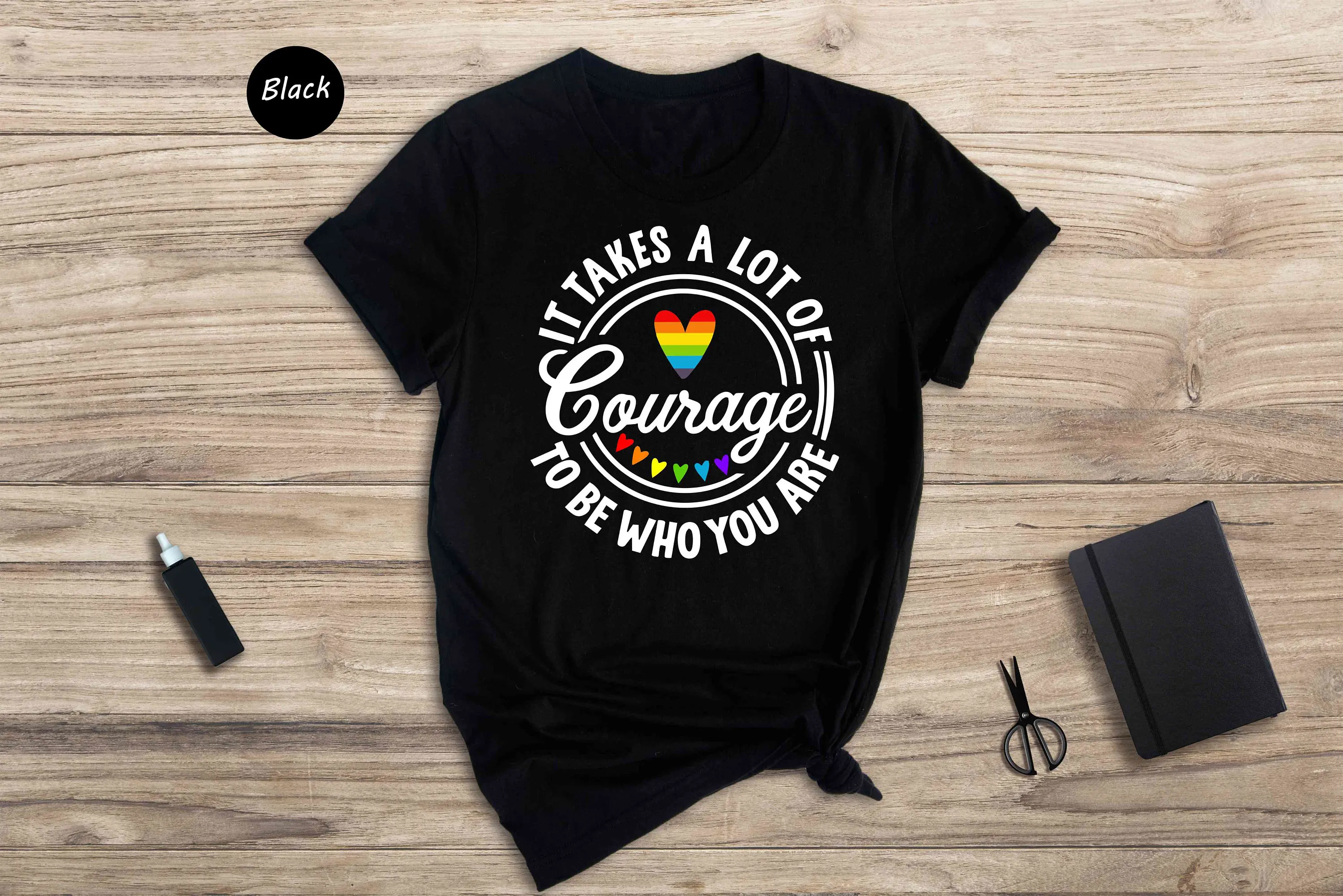 It Takes A Lot Of Courage To Be Who You Are T Shirt Pride Month Gay 2024 Lgbt Rainbow