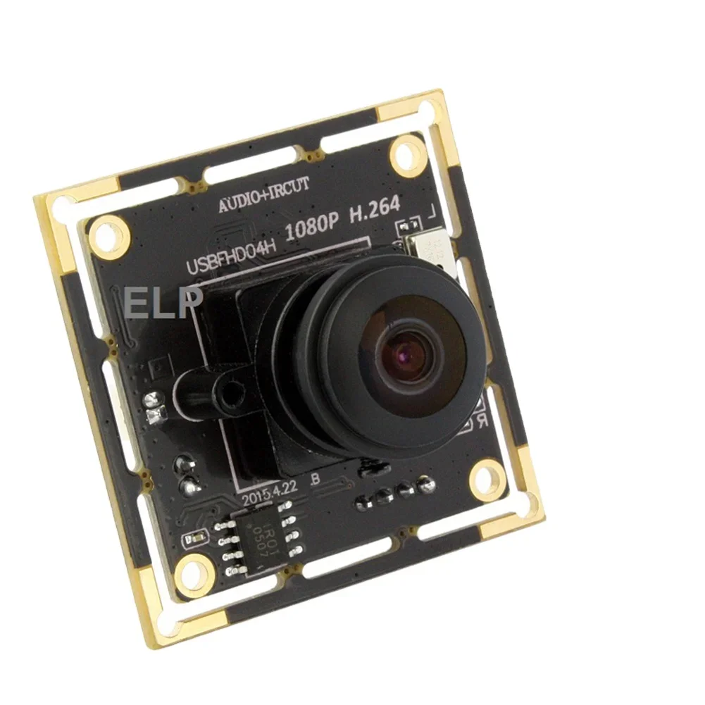 กล้องเว็บแคม NEW ELP Full HD ความละเอียด 2.0 ล้านพิกเซล 1080P 30fps ระบบบีบอัด H.264 เซ็นเซอร์ CMOS รุ่น AR0330 พร้อมไมโครโฟนในตัว รองรับ UVC OTG แบบ Mini USB สำหรับงานอุตสาหกรรม