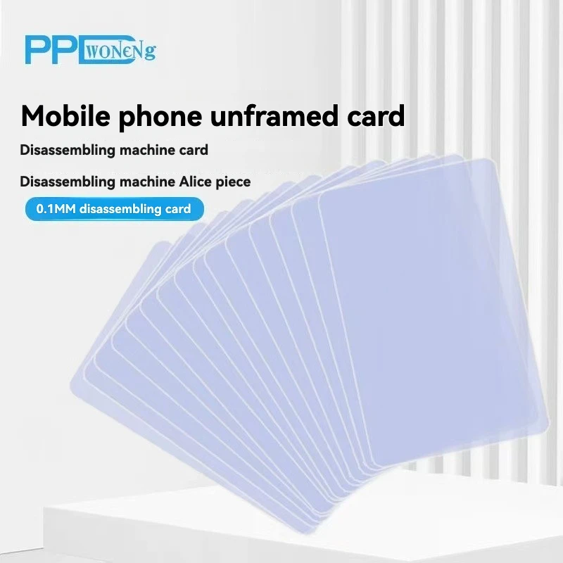 Plastic Phone Opening Cards 0.1mm Ultra-Thin Curved Screen Separator Business Card-Style Pry Tools for Phone Repair Frame Disass