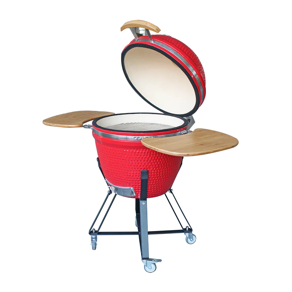 

AUPLEX 23 Inch Ceramic Kamado BBQ Smoker Grill for Outdoor Cooking Carbon Parrilla Asador De Carbon Garden Barbecue Camping Use