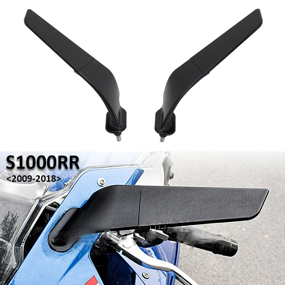 Motorcycle Wing Mirrors Adjustable Rotating Rearview Side Mirror For BMW S1000RR 2009-2011 2012 2013 2014 2015 2016 2017 2018