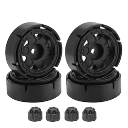 Plastic 1.0 Beadlock Wheel Rim Wheel Hub for 1/24 RC Crawler Car Axial SCX24 Deadbolt Gladiator Bronco AX24 TRX4M Upgrade Parts