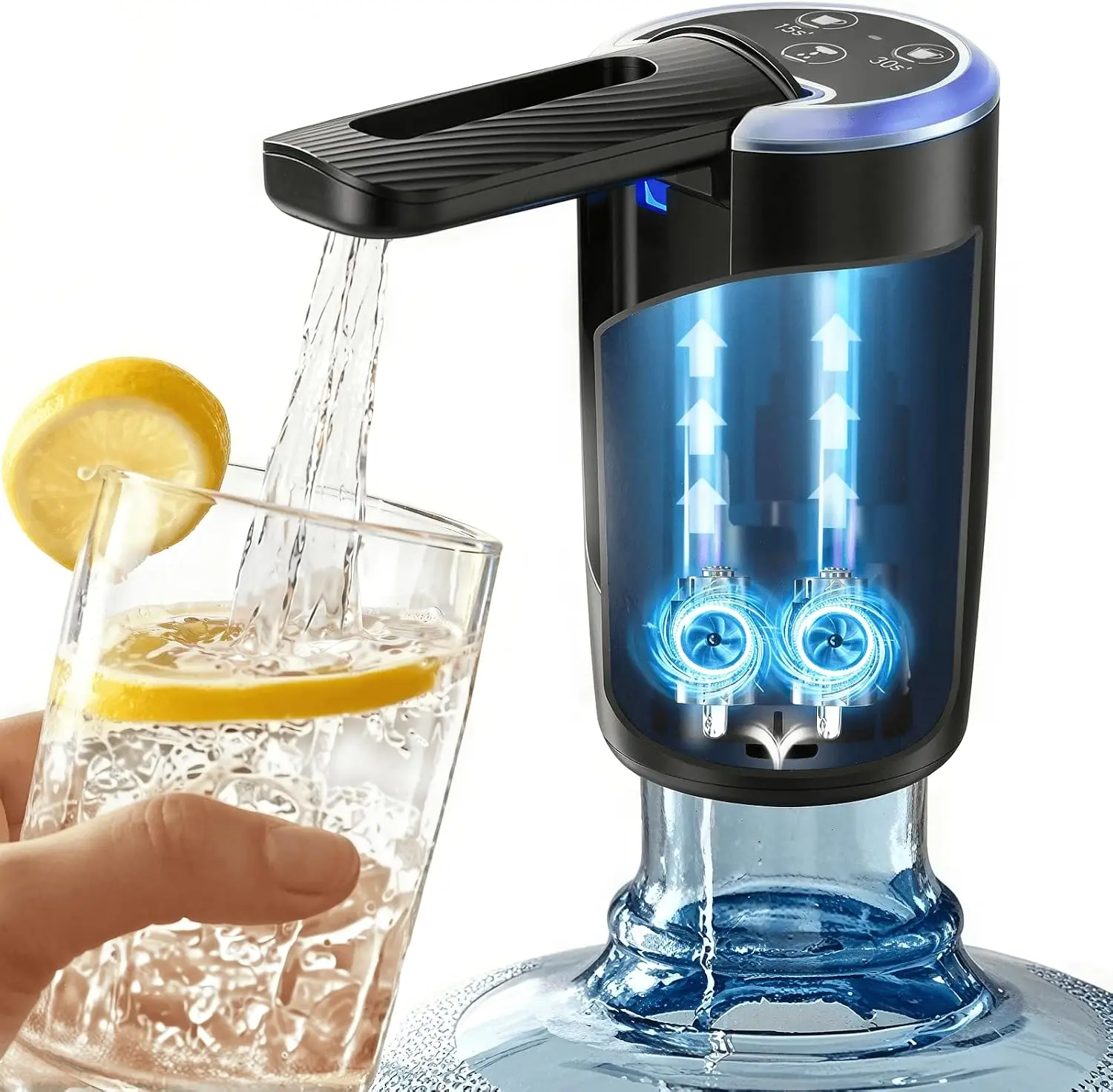 Wasserspender, Wasserpumpe, elektrische Flaschenpumpe, Mini-Wasserpumpe, tragbar, USB, faltbar, Haushalts-Wasserspender, automatisch