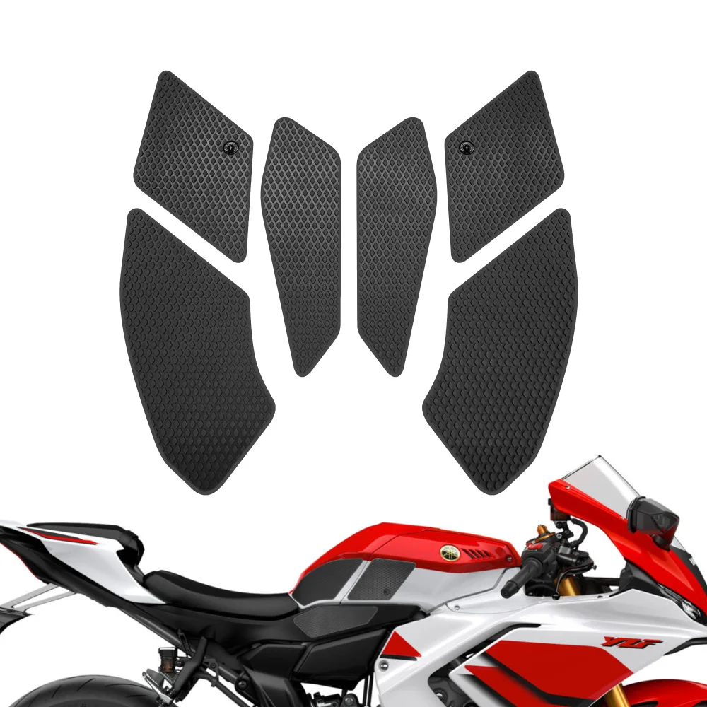 

For YAMAHA 2026 YZF R7 YZF-R7 Motorcycle Fuel Tank Pad Tank Sticker Decal Knee Pad Grip Pad Tank Grips Protection Stickers