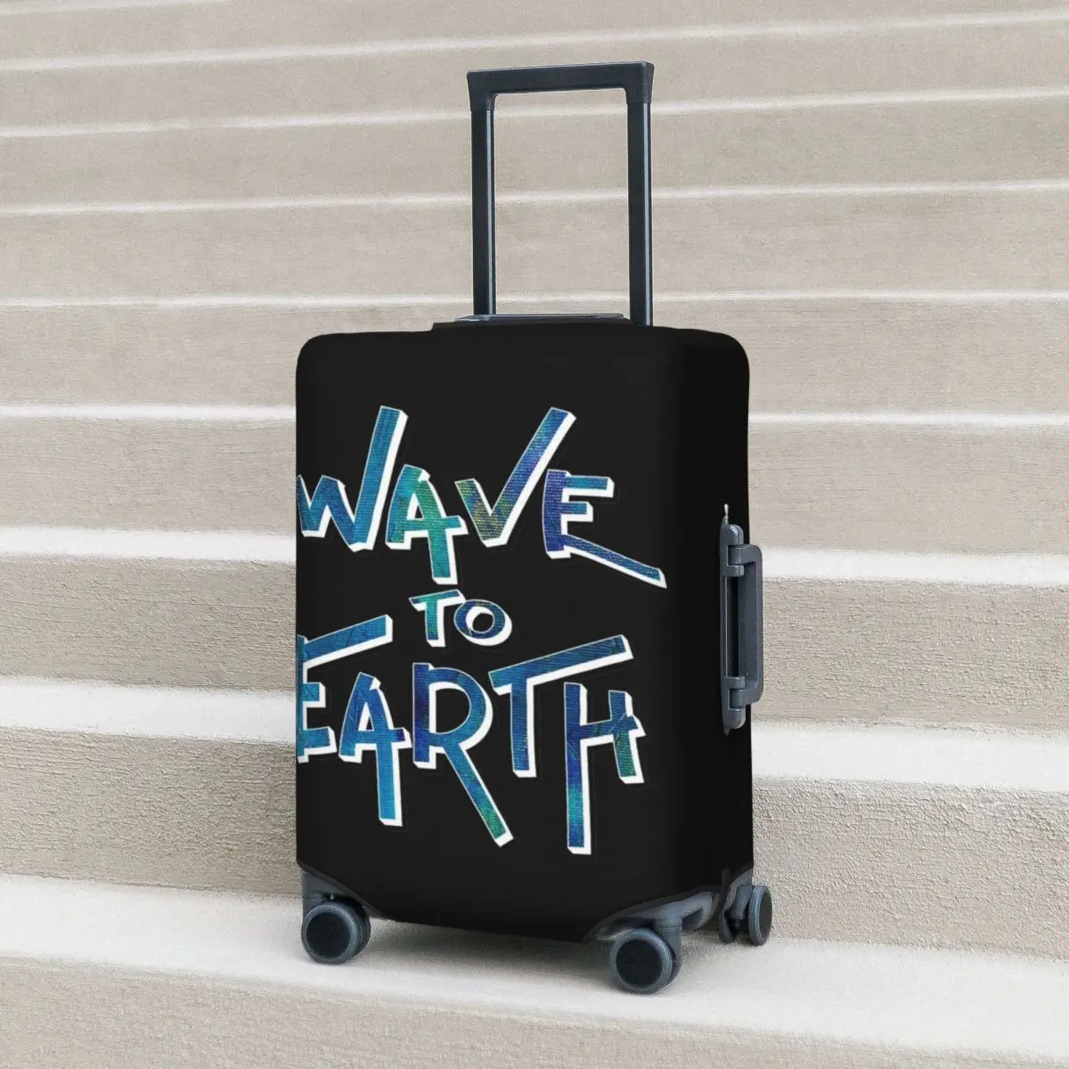 

Wave To Earth Classic Kpop Suitcase Cover Strectch Cruise Trip Protection Luggage Supplies Vacation