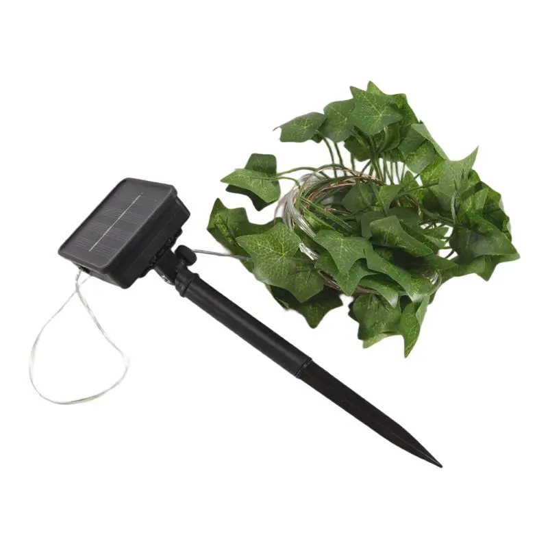 

TFTP-Solar Lights Maple Leaf Fairy Lights Waterproof Outdoor Garland Solar Lamp Christmas For Garden Decoration