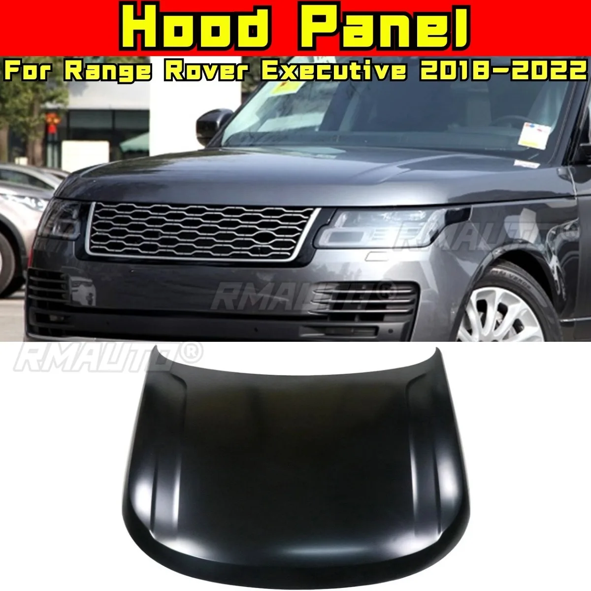 Hood Panel Front Bonnet Hood Compatible Engine Hood Cover Chin Body Kit For Range Rover Executive 2018-2022 Car Accessories