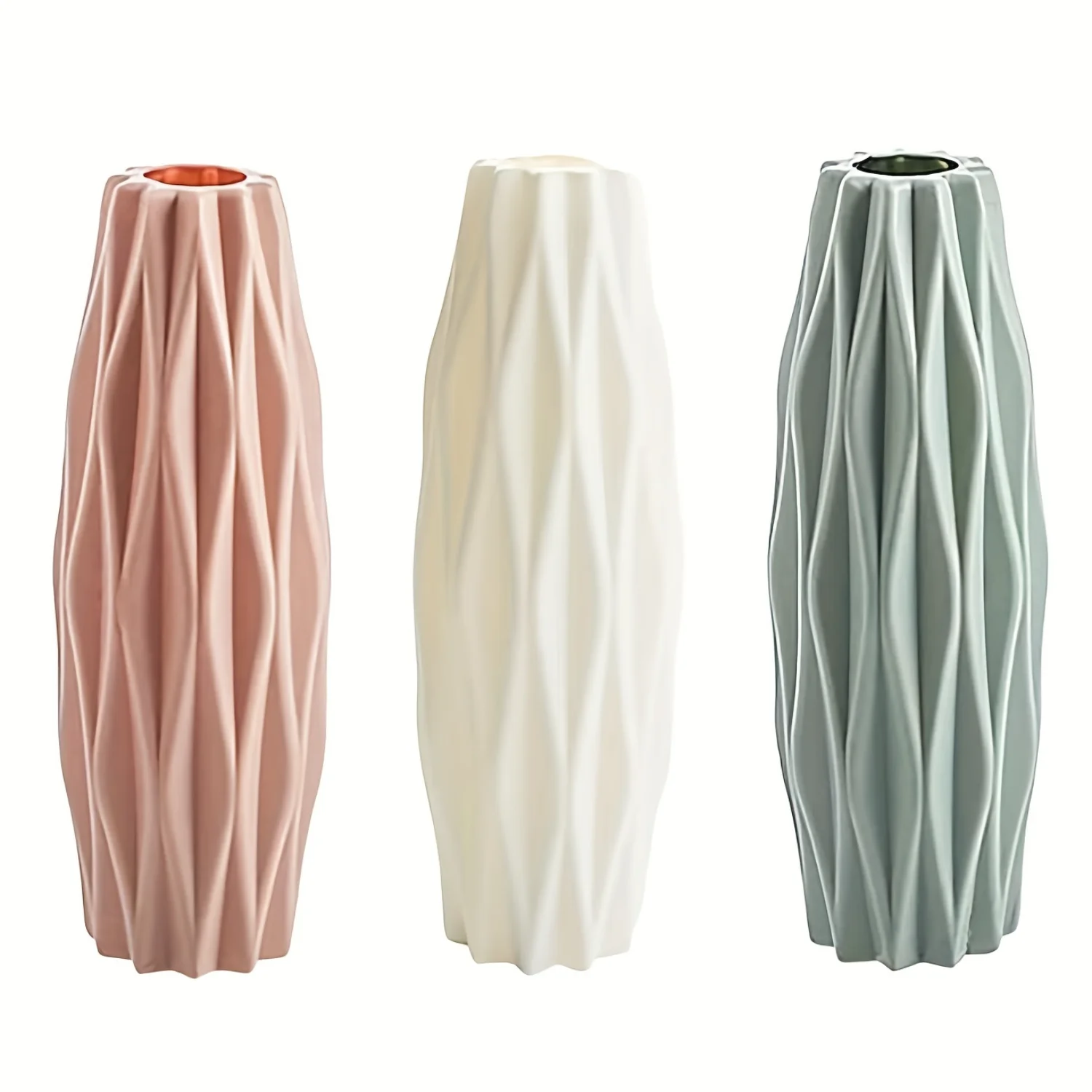 Nordic Style Plastic Vase for Flower Arrangement - Decor for Room, Wedding & Scene - Flowers Not Included