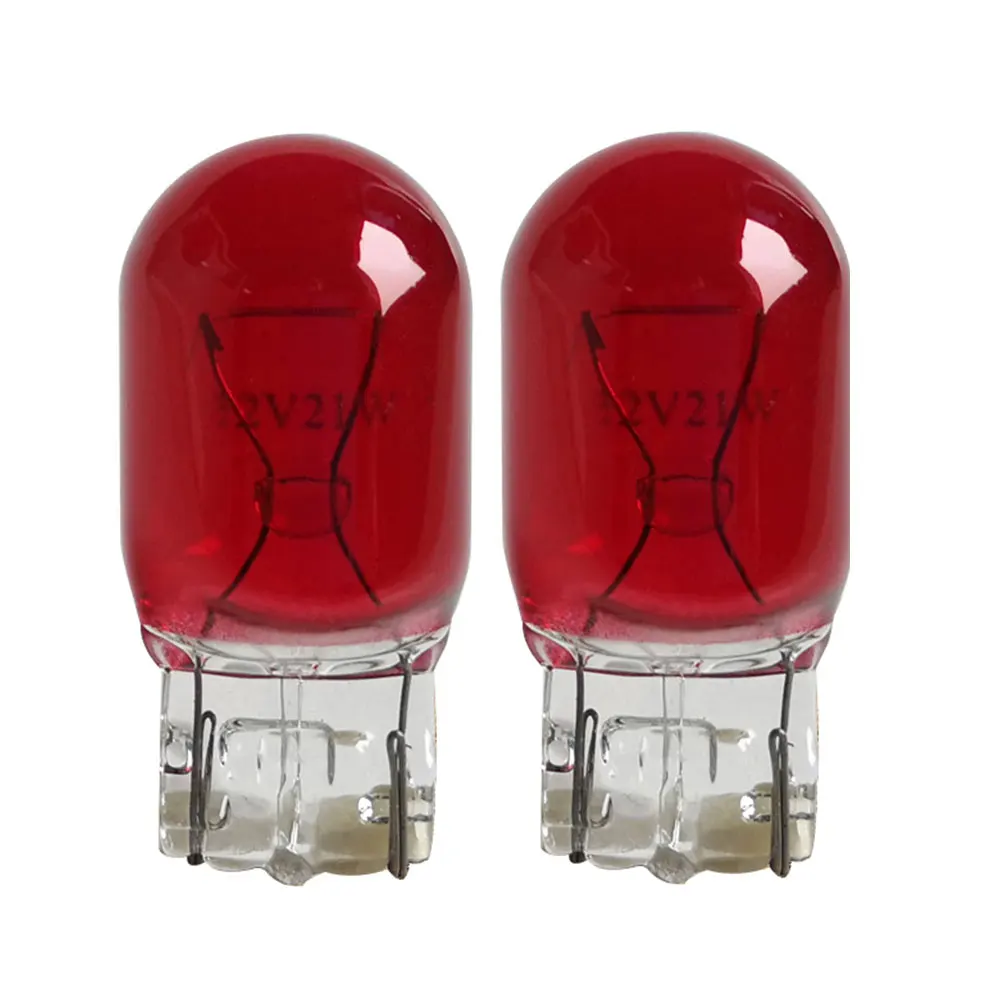 1pcs Signal Light Bulbs T20 7443 7440 W21/5W Halogen Bulb Clear Orange Red Daytime Running Lights Turn Stop Brake Tail Bulb