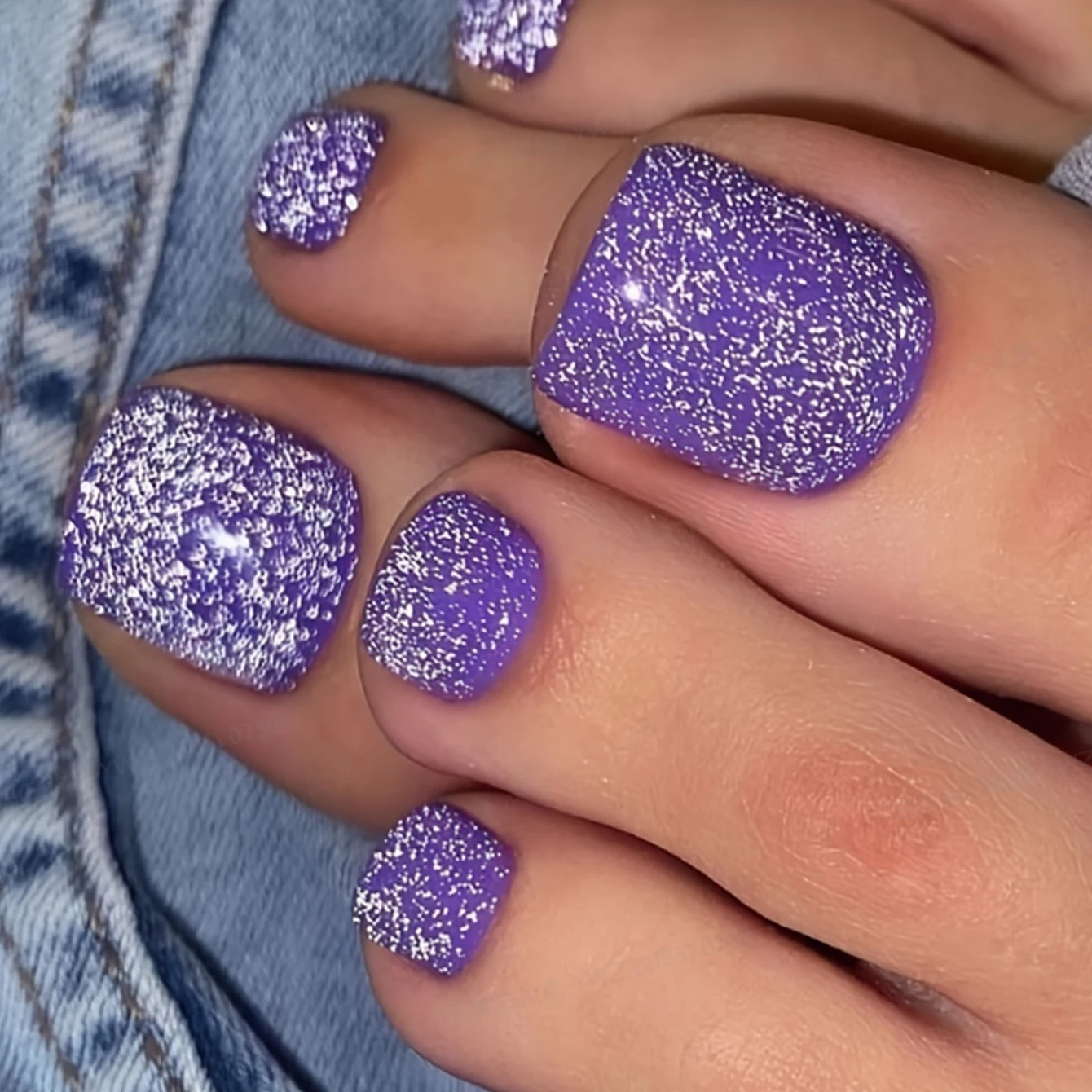 288 قطعة أظافر صناعية لامعة 12 مقاسات/صندوق بلون سادة اضغط على الأظافر غطاء كامل قصير أظافر صناعية من الأكريليك الاصطناعي