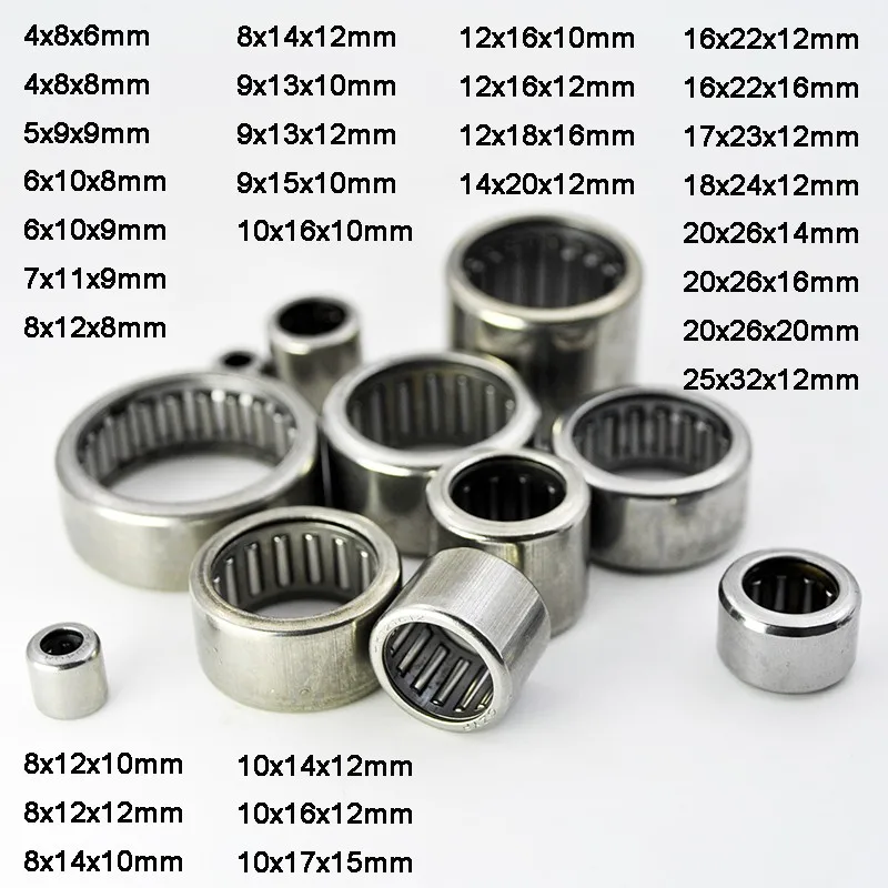 5PCS/10PCS HK0306 HK0408 HK0508 HK0509 HK0608 HK1210 HK0810 HK1210 HK1212 HK1216 HK0812 HK0406 HK1612 Needle Roller Bearings