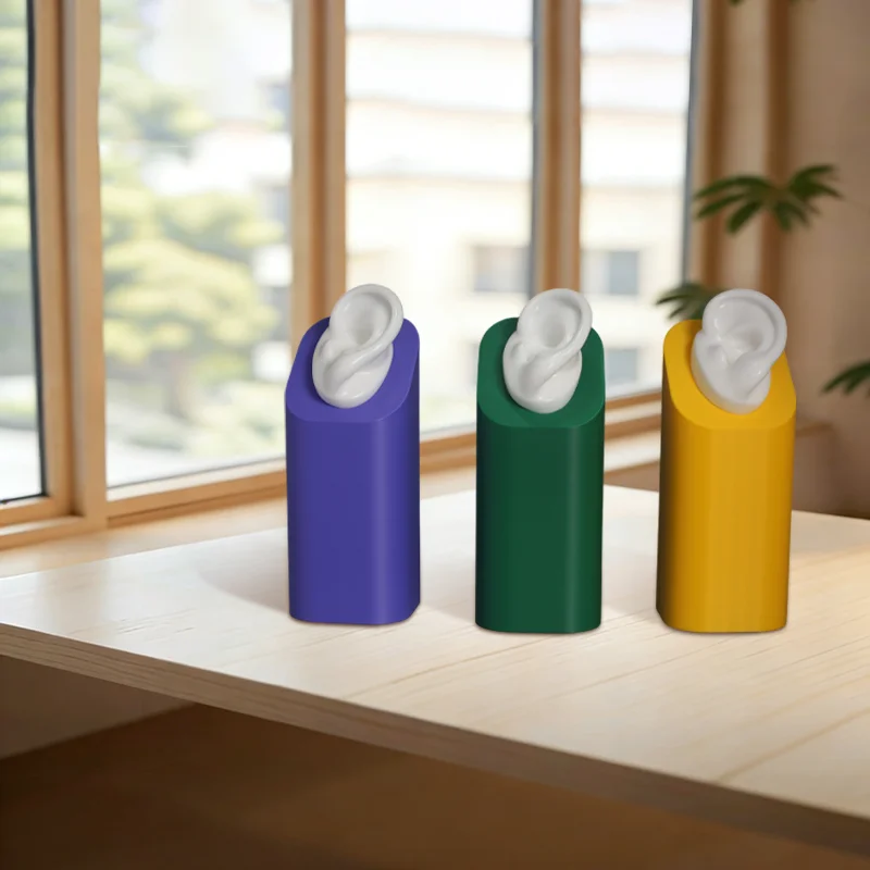

Hearing Aid Display Stand Silicone Ear Model for Hearing Aids IEM Jewelry Exhibition Demonstration