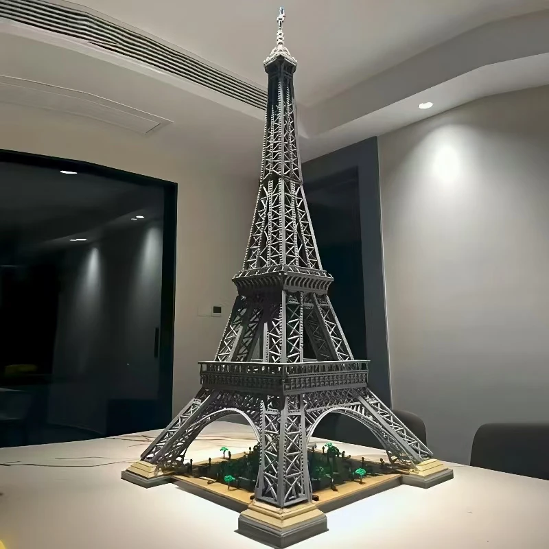 Bloques de construcción de la Torre Eiffel, modelo de París, Francia, difícil de montar para adultos, edificio de referencia, regalo para niños