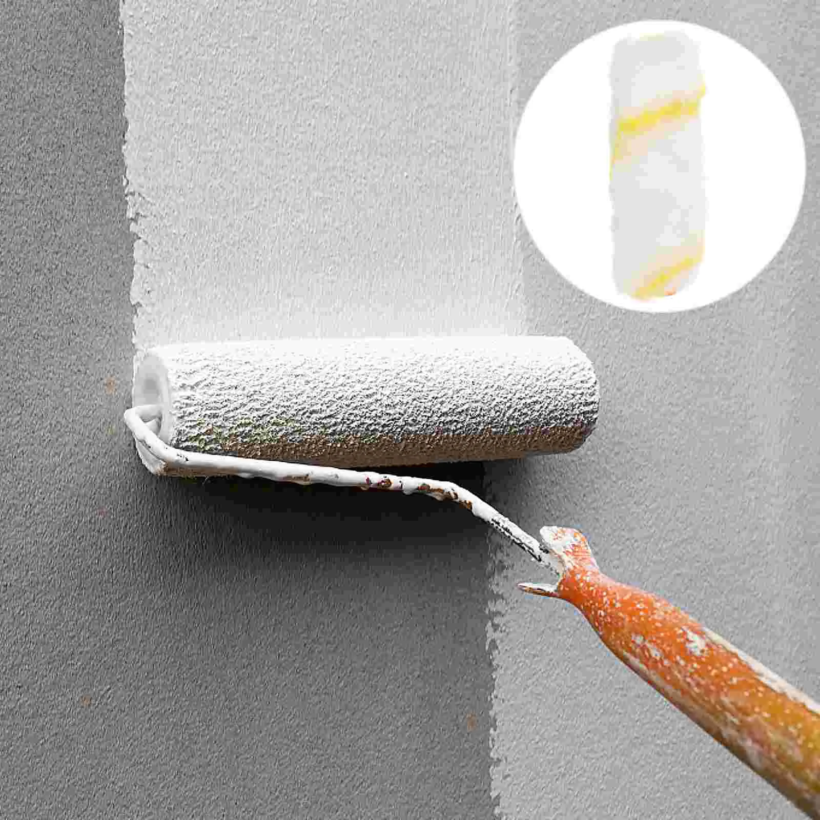 

20 PCS Decorative Wall Roller Paint Rollers for Foam Miniroller Painting Tools Microfiber Covers Refill House Decorators Brush