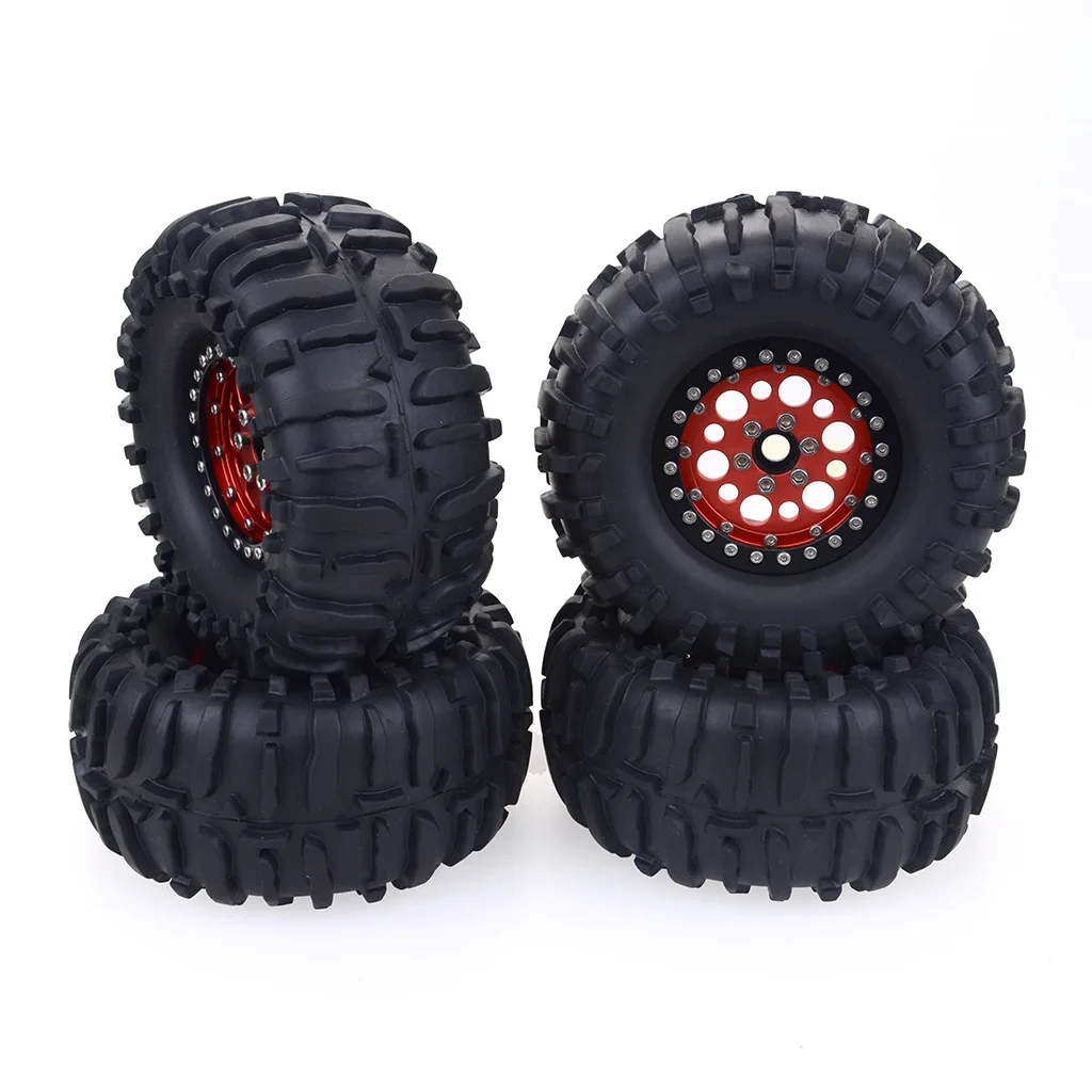 2.2-inch 1/10 Rock Crawler Hub And Tire Simulation climbing vehicle wheel aluminum Alloy hub Axial SCX10 D90 RC4WD