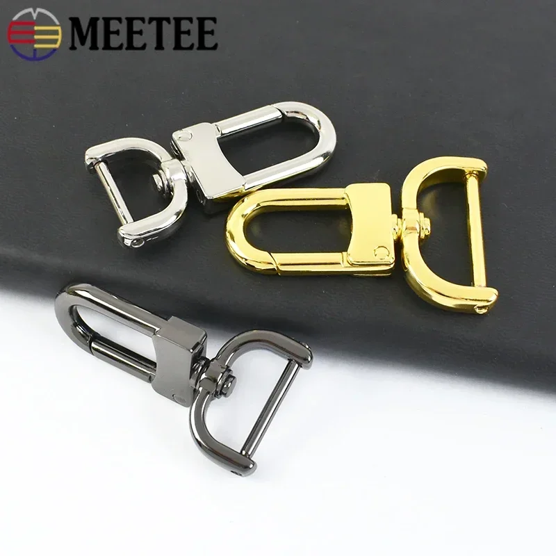 2/5Pcs Meetee 13-26mm Metal Removable Screw Lobster Buckle Handbag Strap Connector Clasp Snap Trigger Hook Hardware Accessories