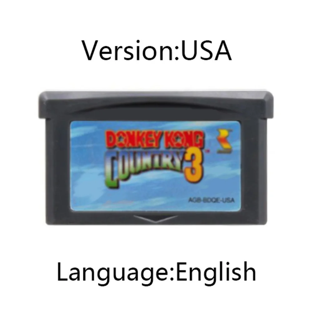 GBA Game 32Bit Cartridge Videogameconsolekaart Donkey Kong-serie vs. Donkey Kong Country voor GBA/SP/DS