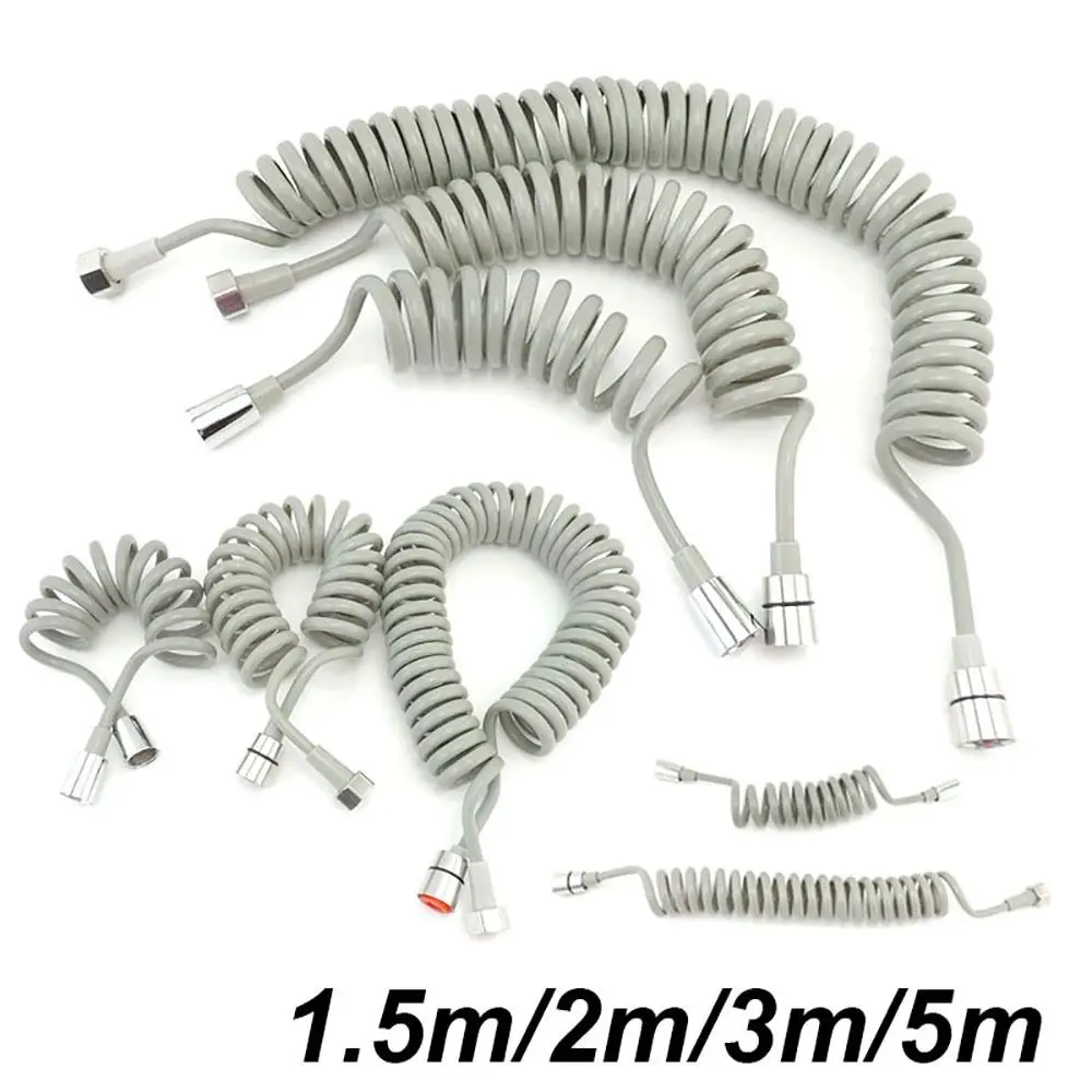 1Pcs Toilet Bidet Spring Shower Hose Telephone Line Flexible Sprayer Connect Pipe Bathroom Accessories Anti-wrap Water Plumbing