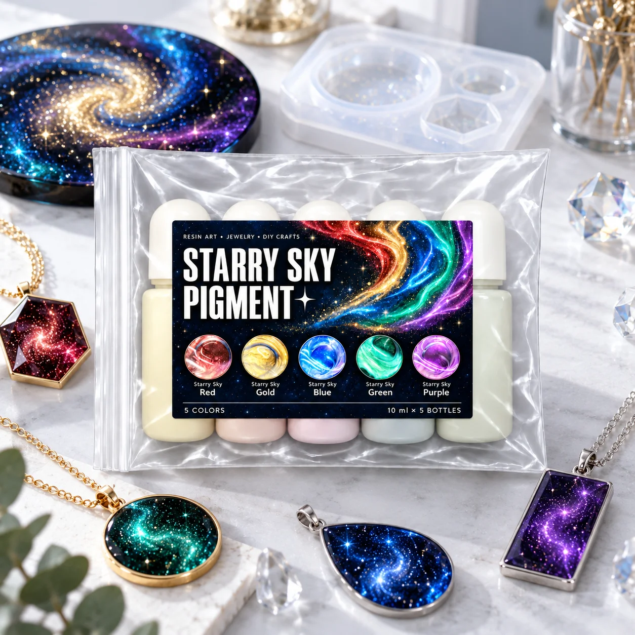 Set di Pigmenti Cielo Stellato - Resin Pigment Set recensione e prezzo