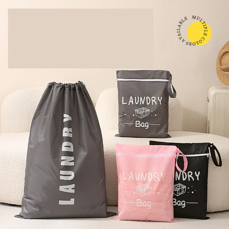 

Portable Dirty Clothes Storage Bag Laundry Bags Oxford Waterproof Storage Pouch For Swimming Fitness Beach Clothes Organizer Bag