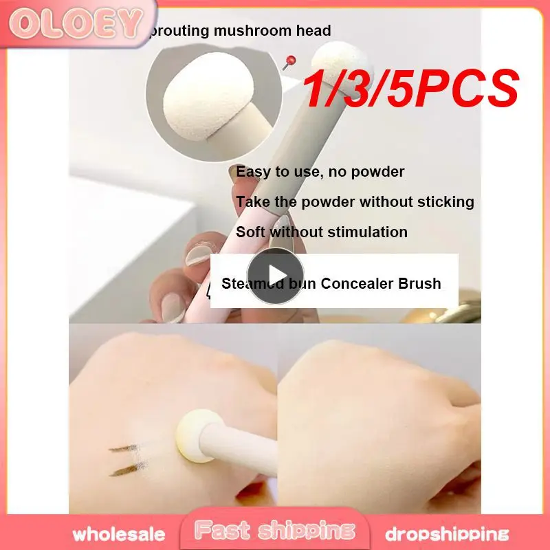 1/3/5PCS Professional Concealer Makeup Brushes Mushroom Sponge Head Lips Cosmetic Brush Face Foundation Blending Women Beauty