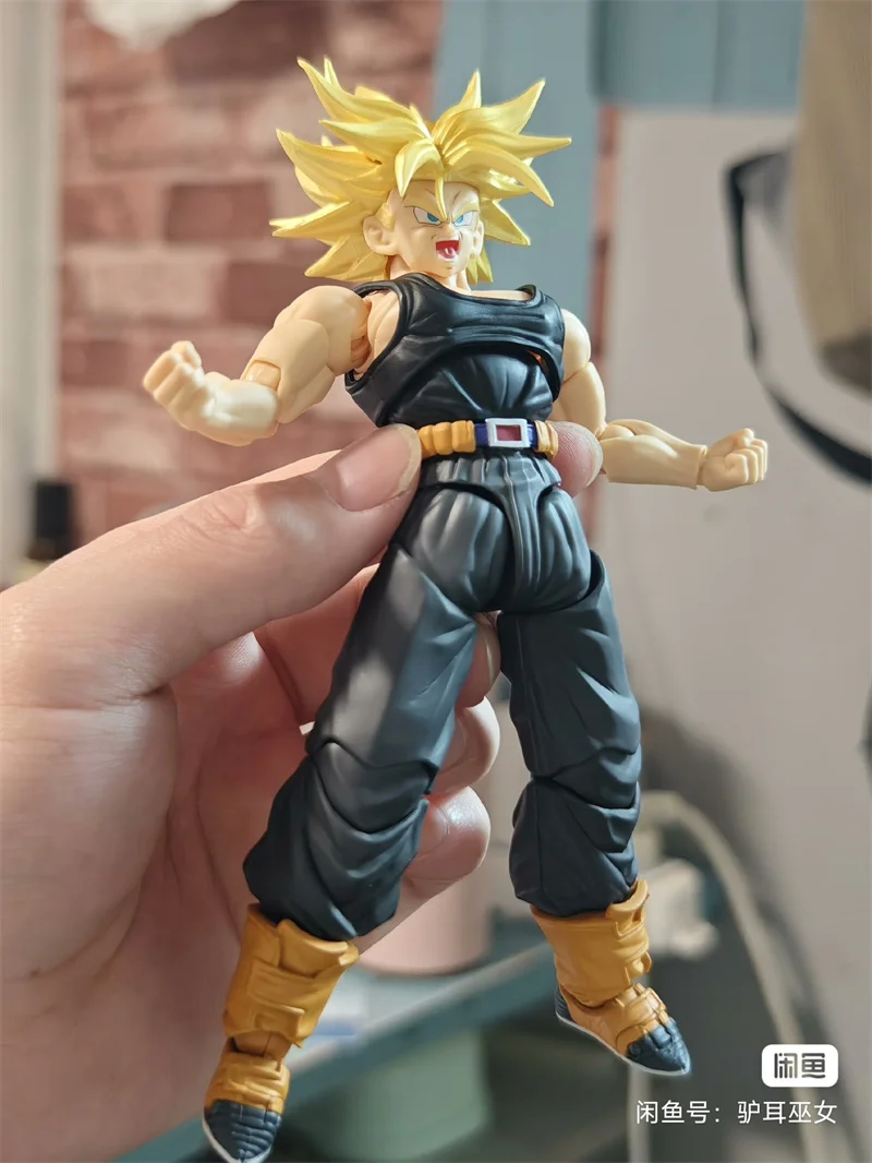 Tonsenarttoys Dragon Ball Z Shf Super Saiyan Ssj Ssj2 Trunks Majin Buu Kid Buutenks Custom Accessories Action Figures Model Toy