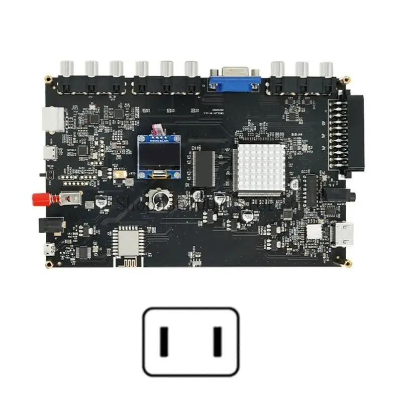 Scart YPbPr Video Converter with Remote for Consoles Video Audios Converter 40JB