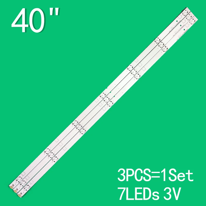 

led backlight strip 772mm 7leds 3v for LC40SA5100M 40SA5100 40SA5200M RUNTKB620WJZZ_40