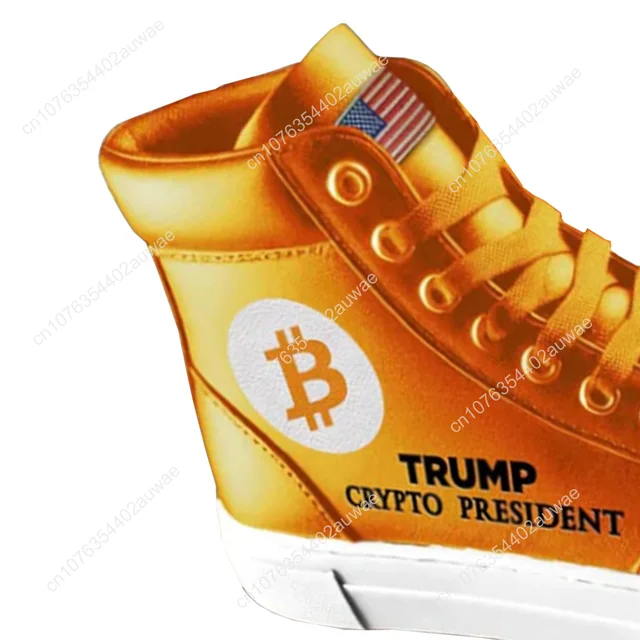 Bitcoin Orange Shoes 100% Top Quality Trump Sneakers Crypto